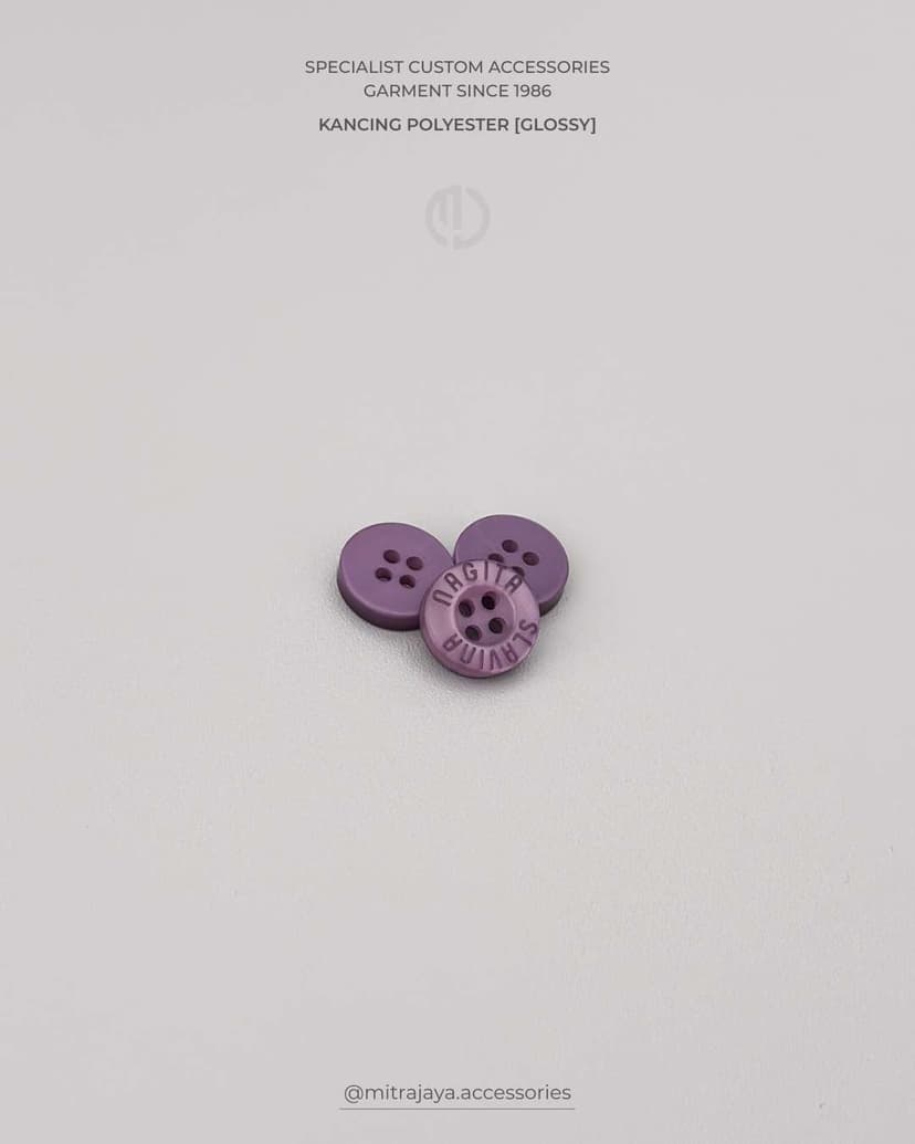 KANCING POLYESTER GLOSSY