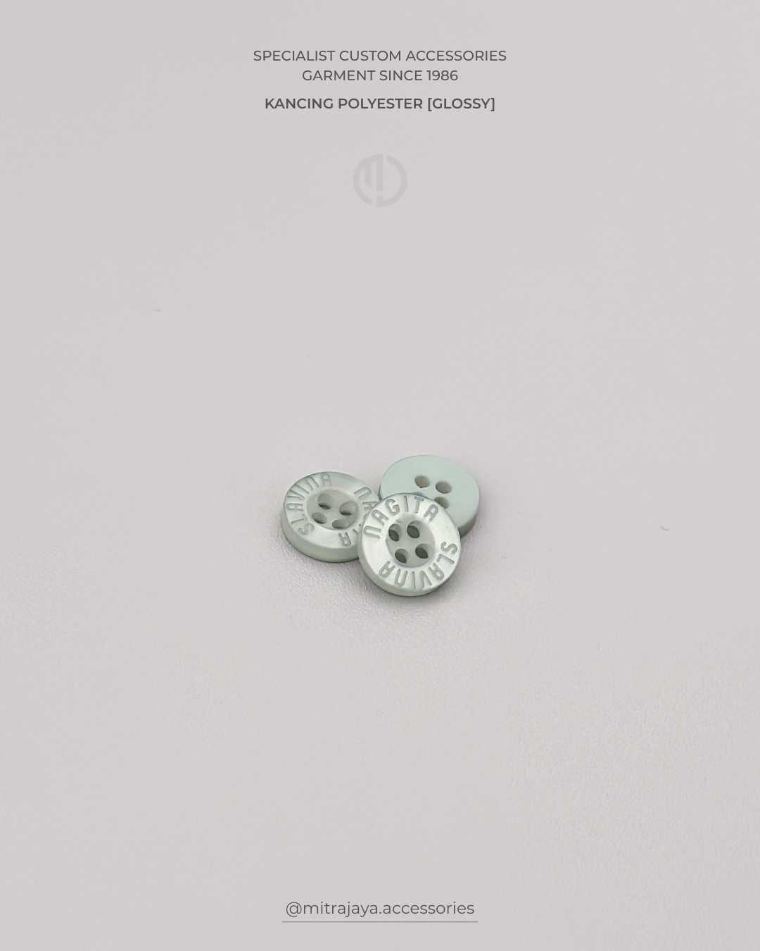 Kancing Polyester Glossy