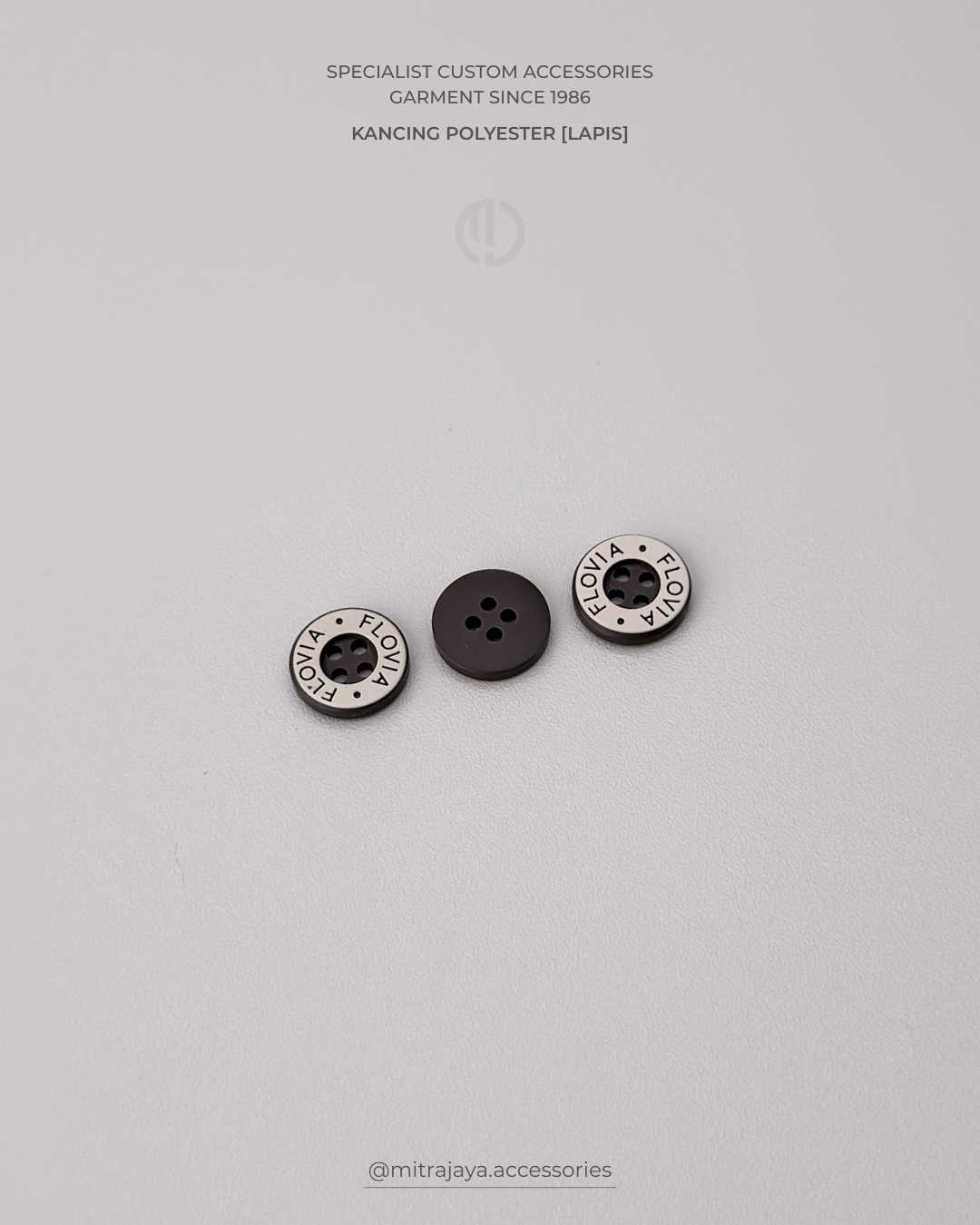 Kancing Polyester Lapis